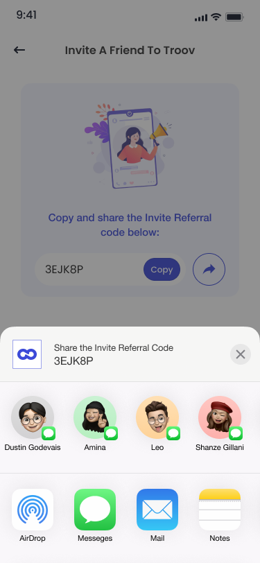 Activity discovery screen
